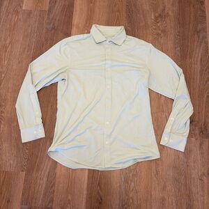 Mizzen + Main Spinnaker Large Trim Fit Button Up Green Dot Performance Stretch